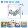 BESNEW Waterproof Guinea Pig Hammock with Stand,Cute Guinea Pig Printed