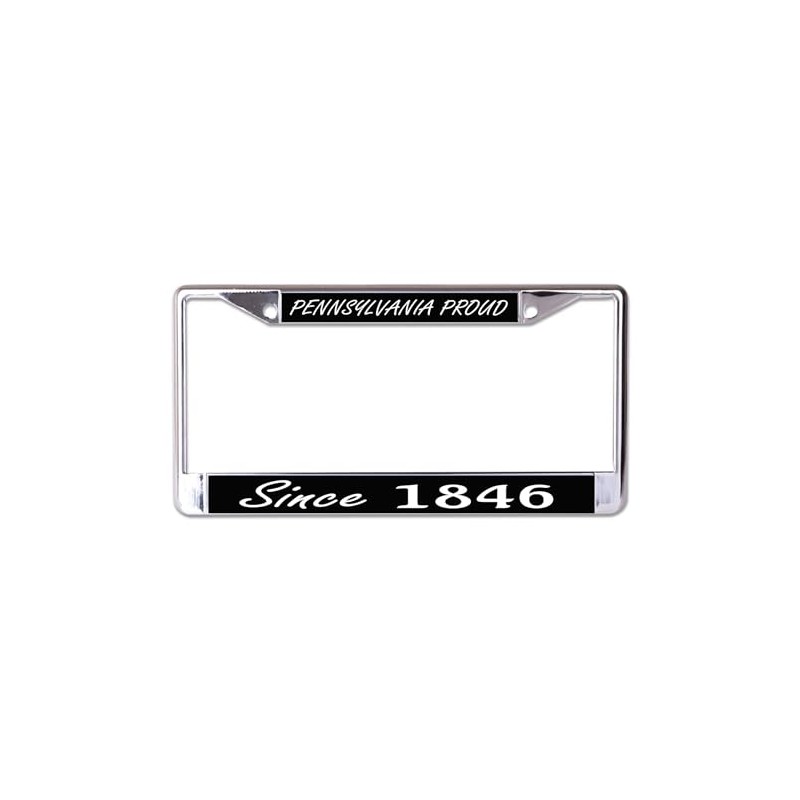 Pennsylvania Proud Since 1787 Chrome License Plate Frame