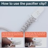 10-Pack Pacifier Clip Replacement Ends - BPA-Free Plastic Fasteners for