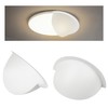 Abeicy 4 Packs Translucent Half Shades for Recessed Light Covers,