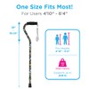 Nova Joy Designer Offset Walking Cane for Seniors - Unisex