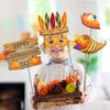 Lide Road 30 Pcs Thanksgiving Photo Props Autumn Pumpkin Leaves