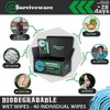 Surviveware Biodegradable Wipes Men or Women - Shower Wet Wipes