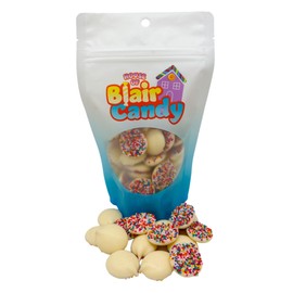 White Chocolate Nonpareils - 8 oz Resealable Candy Bag - Perfect Bulk Candy for Parties, Weddings, and Events