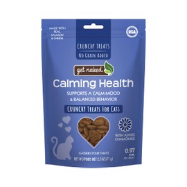 Get Naked Cat Crunchy Treats Salmon & Cheese Flavor, Calming Health, 2.5-oz bag