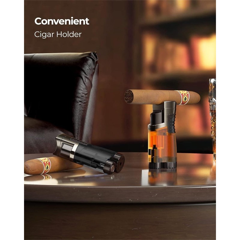 RONXS Torch Lighter, 2 Pack Triple Jet Flame Butane Cigar
