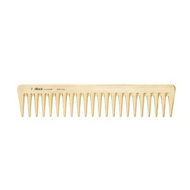 Ibiza Hair Detangling Comb | Large Wide Tooth Detangler Comb | Gold | Ideal for Straight or Curly Hair | Wet or Dry | Professional-Grade Styling Comb for Men and Women