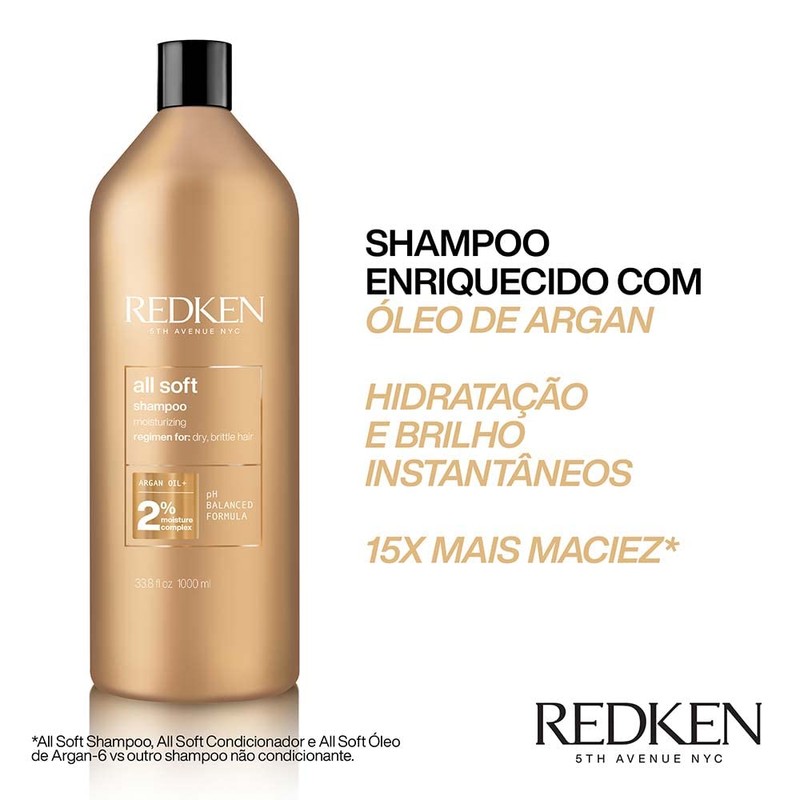 Redken - All Soft Shampoo 1000 ml