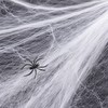 Halloween Spider Web Decorations for Party Décor – 4-Pack Stretchable