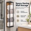 Wall-Mounted Towel Rack for Bathroom Storage – Iron & Wood