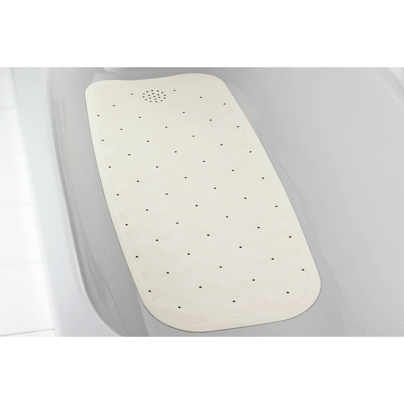 Maximex Bathtub mat Natural Rubber Beige, 37 x 90 cm