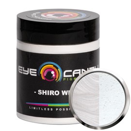 Eye Candy Premium Mica Powder Pigment “Shiro White” (25g) Multipurpose DIY Arts and Crafts Additive | Natural Bath Bombs, Resin, Paint, Epoxy, Soap, Nail Polish, Lip Balm (Shiro White, 25G)