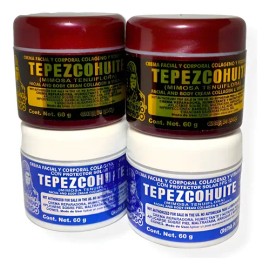 4 Crema Facial Indio Papago Tepezcohuite Dia Y Noche 60g                                                                                              