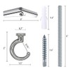 diplambr Classic Swag Hook Heavy Duty Ceiling Hook with Hardware