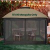 OLILAWN Gazebo Universal Replacement Mosquito Netting, 10' x 10' Outdoor