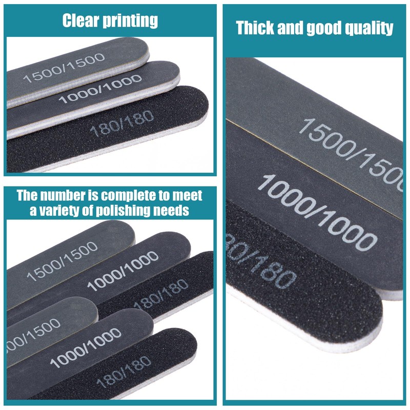 Honoson 20 Pcs Sanding Sticks for Plastic Models Polishing Sticks