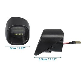 Generic Leesoot 2 Pcs Error Free Xenon White LED License Plate Light Compatible with 98-05 Chevy Blazer S10 Pickup GMC Sonoma, 98-01 GMC Jimmy Oldmobile Bravada 15721389