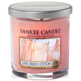 Yankee Candle Line-Dried Cotton Small Tumbler Candle, Fresh Scent