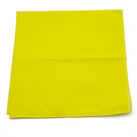 Trifong Bandana, Plain, 100% Cotton, Handkerchief, Triangular Width, Adult, Stylish, Cotton, Bandana, Unisex, 21.7 x 21.7 inches (55 x 55 cm), yellow