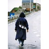RainRider Raincoat for Men Waterproof Long Rain Jacket with Stowable