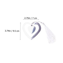 NUOBESTY 10pcs Creative Hollow Metal Bookmarks Tassels Chic Page Markers for Reading and Decoration Unique for Book and Crafts