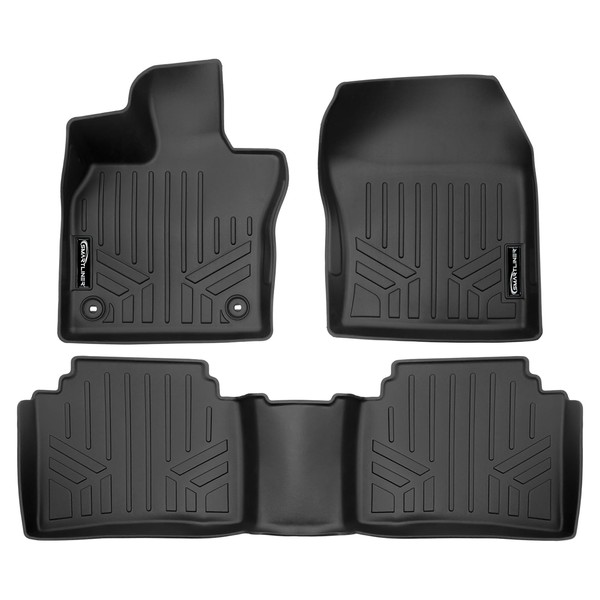 SMARTLINER All Weather Protection Custom Fit Black 2 Row Floor