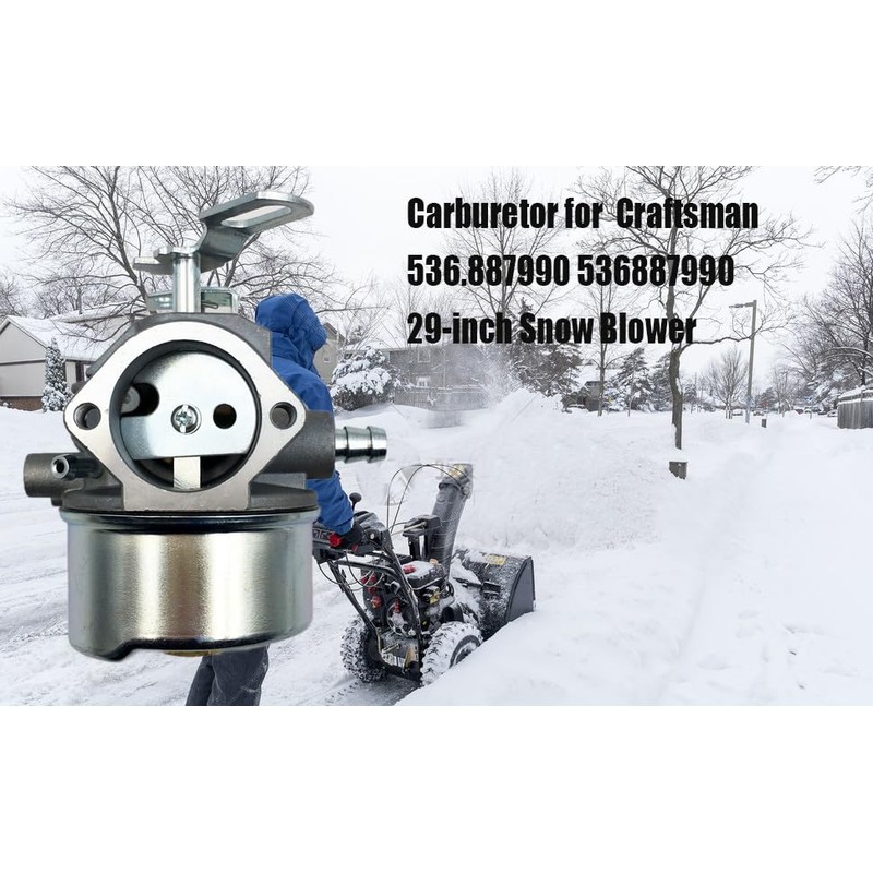 IBVIBV Carburetor Compatible with Craftsman 536.887990 536887990 29-inch Snow Blower