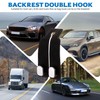 ANBEEISS 4 PcsCar Seat Back Double Hook, Car Headrest Hooks