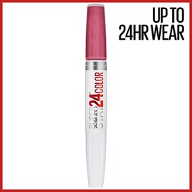MAYBELLINE Maybelline Super Stay 24, 2-Step Liquid Lipstick Makeup, Long Lasting Highly Pigmented Color with Moisturizing Balm, Blush On, Pink, 1 Count