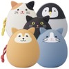 Lihit Lab PuniLabo Mini Zip Bag Egg Shaped 2.2" x