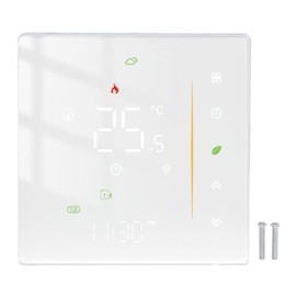 Smart Thermostat WiFi Programmable for Tuya for Home Boiler Water Floor Heating White 95‑240V