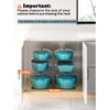 MUDEELA 6-Tier Pots and Pans Organizer under Cabinet, 13.78" Height