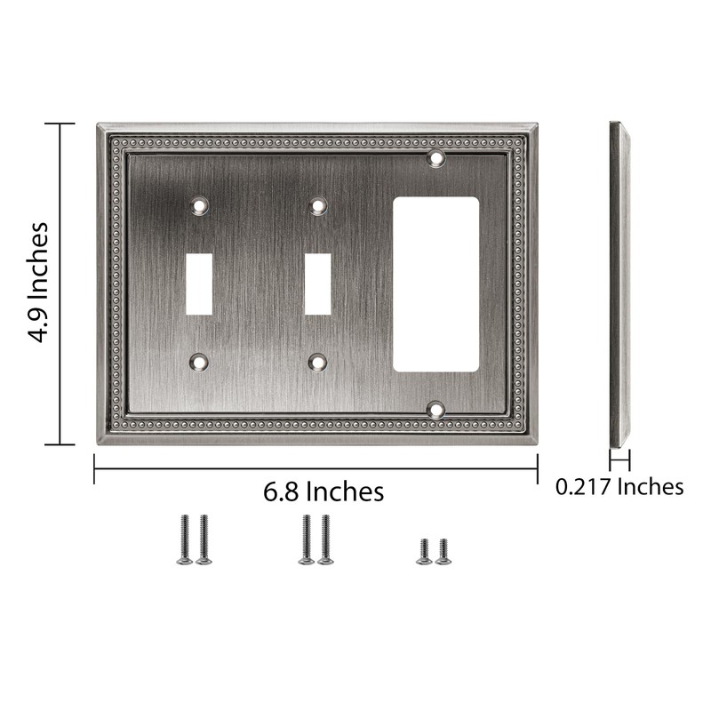 Henne Bery Sunken Pearls Heavy Duty Decorative Wall Plate Switch