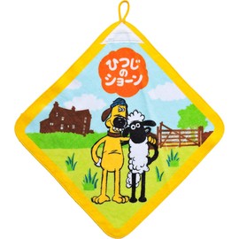 林(Hayashi) ひつじのショーン ループ付きタオル 34×34cm 綿100％ ベストフレンド 幼稚園 保育園 男の子 女の子 ループタオル