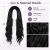 Long Purple Braided Ponytail Wig for Cosplay – Synthetic Clip-On