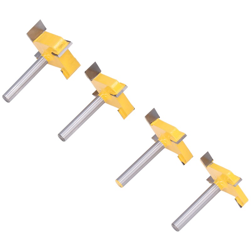 Spoilboard Surfacing Router Bit Set 4 Flute Rabbet Slot Flattening