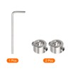 sourcing map 2pcs 7mm Drill Stop Collar Set Depth Stop,