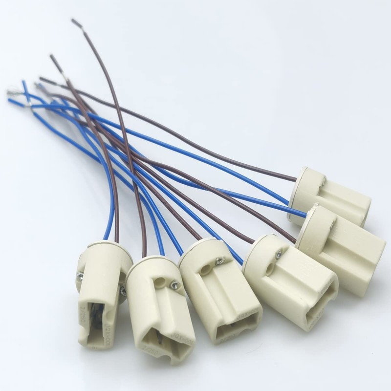 YODAVE Pack of 6 G9 lamp sockets, VDE socket, lamp