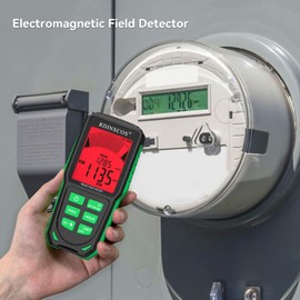 Detector EMF RDINSCOS, detecta los 3 tipos de campo de radiación electromagnética en 1 medidor EMF para 5G, torres celulares, WiFi y medidores inteligentes, lector EMF para equipos de caza de