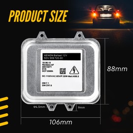 SWAWIS Xenon Steuergerät Scheinwerfer HID Vorschaltgerät Ballaststeuergerät 12V Kompatibel mit O/pel Astra J Insignia 5DV00972000 13278005 1232335