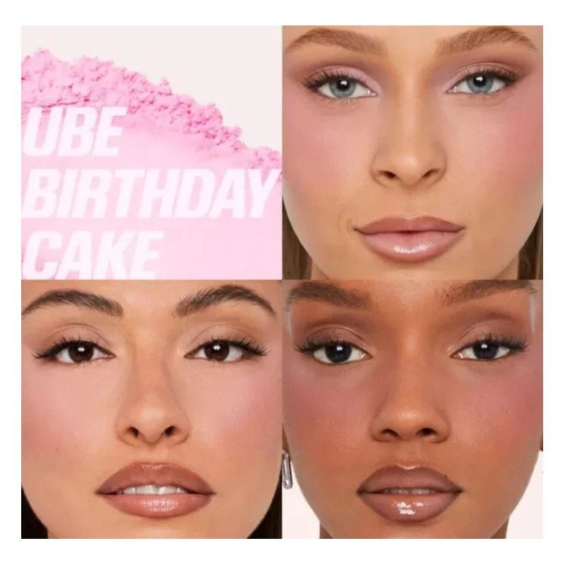 Huda Beauty Easy Bake Ube Birthday Cake Blurring Loose Baking