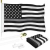 UD_G128 Combo Pack: Flag Pole 6 FT White Tangle Free
