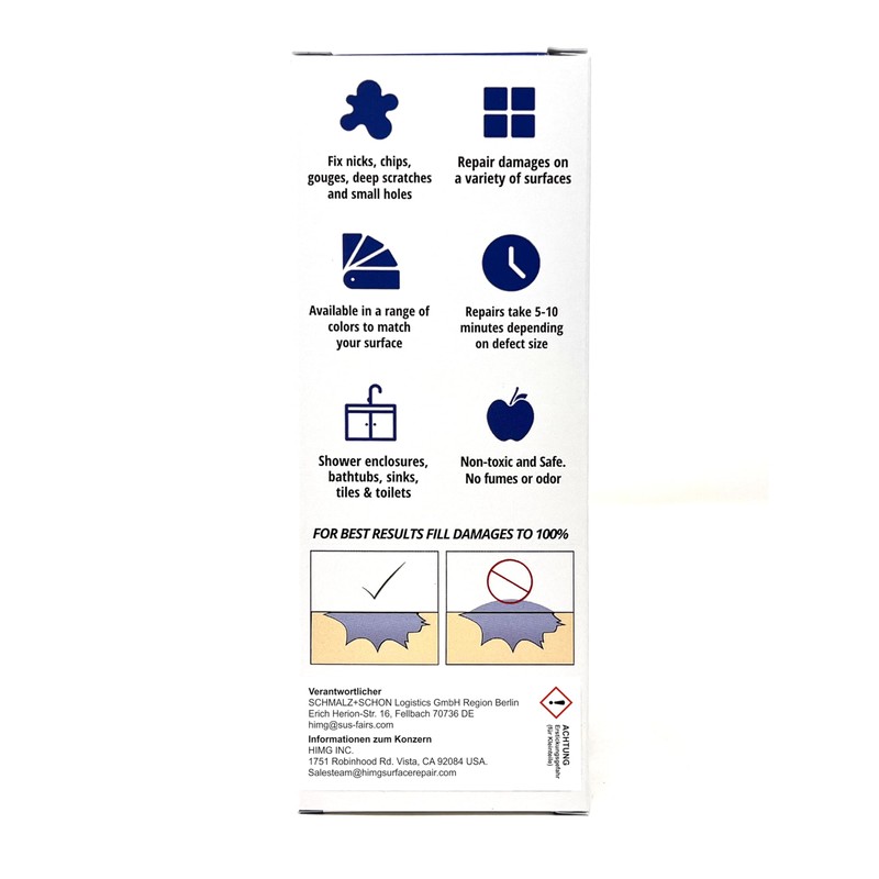 HIMG Bathtub and Shower Tray Repair Kit Compatible with ALAPE