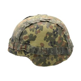 German Military Flecktarn Helmet Cover Bundeswehr Tropical Reserve Camouflage Woodland (Large (58-60))