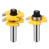 BAIDETS 1/2" Tongue and Groove Router Bits - Set of