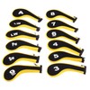 MUXSAM Golf Club Head Cover Yellow Neoprene Long Number Printed