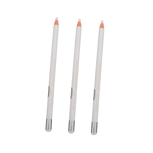 3pcs White Eyeliner Pencil Makeup Highlighter Pen for Precise Eye