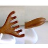 Wooden Gua Sha Manual Massage Board Hair Comb, Facial Scalp
