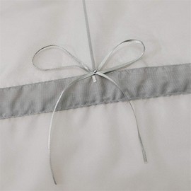 ESLIR Roman Blind with Loops, Kitchen Curtains, Transparent Tab-Top Blind Curtains, Modern Voile Grey, W x H, 60 x 155 cm, Pack of 1