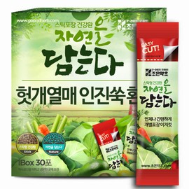 Joeun Herb Hovenia dulcis Fruit Artemisia Capsules Stick Type 3g x 30 Packs / 헛개열매 인진쑥환 스틱형 3g x 30포